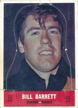 1969 Scanlens VFL - Stand-Up Die Cut #NNO Bill Barrett Front